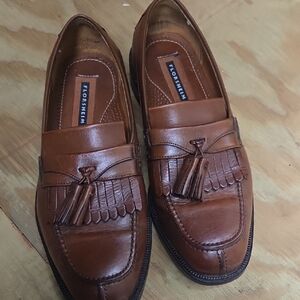 Florsheim Men's Tan Leather Tassel Loafers